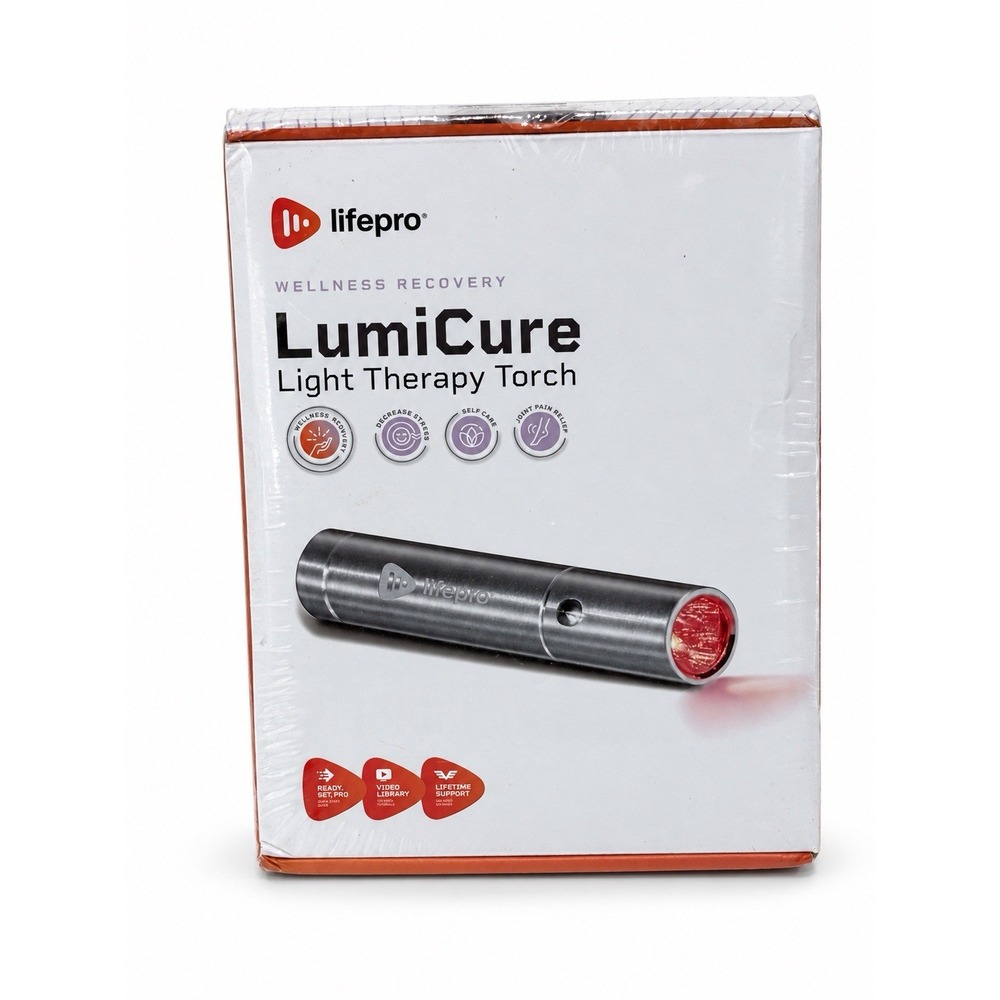 LifePro LumiCure 630 660 850nm Red Near Infrared Light Therapy Torch New Sealed